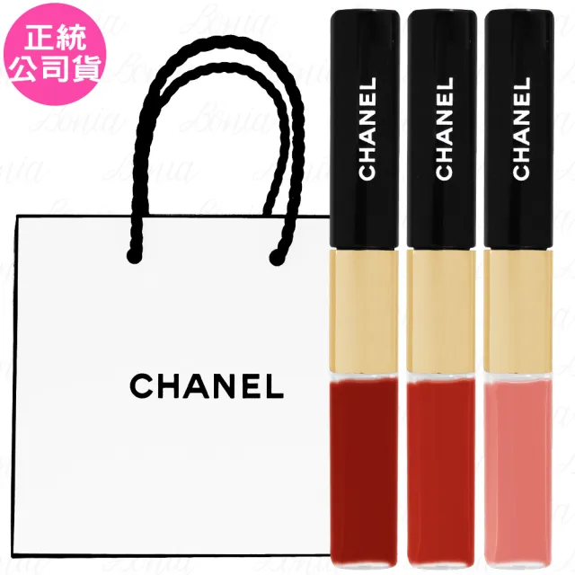 【CHANEL 香奈兒】超炫耀持色唇萃(4.5ml+3.5ml+紙袋 專櫃公司貨)