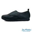 【Joy Walker】Plus 舒適柔軟 素面平底 懶人鞋 黑色 女 鬆緊帶 包鞋 上班鞋 BO106