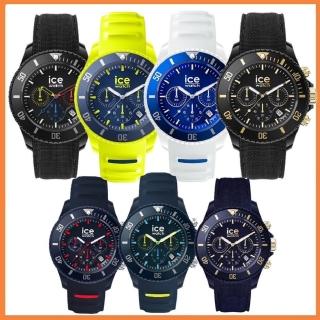 【Ice-Watch】三眼計時活力系列 40mm CH 矽膠錶帶(多款任選)