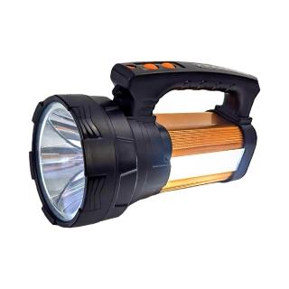 【工具王】LED強光手電筒 遠射探照燈 戶外巡邏手提礦燈 肩揹 露營燈 630-WFL500(手電筒 充電型 手持工作燈)
