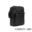 【Cerruti 1881】限量2折 頂級義大利小牛皮肩背包斜背包 全新專櫃展示品(黑色 CEBO06540M)