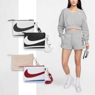 【NIKE 耐吉】錢包 Icon Cortez Wristlet 皮革 手腕包 隨行包 小包 單一價(N100973980-6OS)