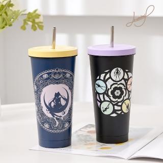 【Hiromimi】美少女戰士不鏽鋼吸管杯750ml(保冰保溫 2款可選)