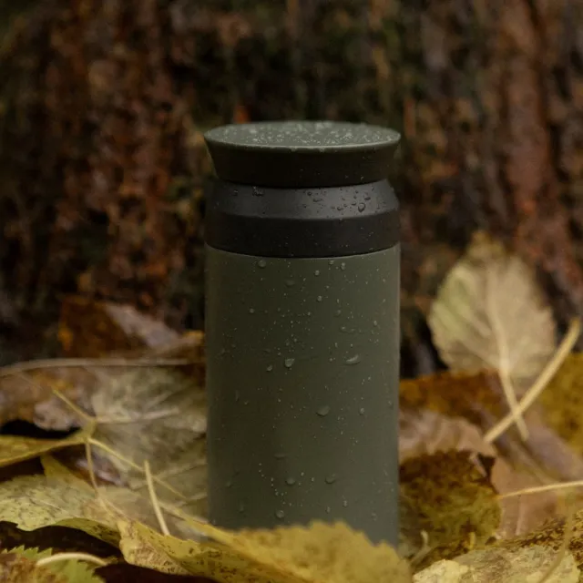 【Kinto】TRAVEL TUMBLER隨行保溫瓶350ml-森林綠
