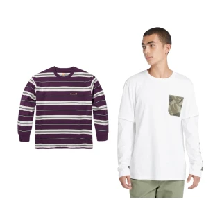 【Timberland】品牌週特談-男長T 中性款長袖T恤/襯衫外套(多款任選)