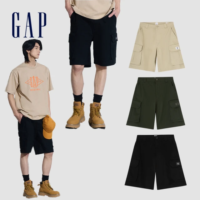 【GAP】男裝 工裝短褲-多色可選(884891)