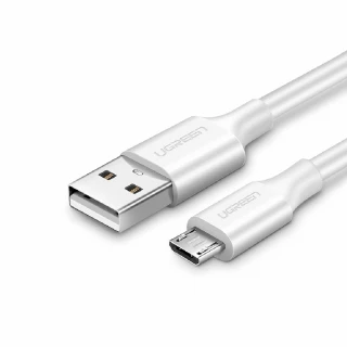 【綠聯】USB-A to Micro USB快充傳輸線 PVC版(1公尺 白色)