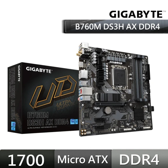 GIGABYTE 技嘉 B760M DS3H AX DDR4