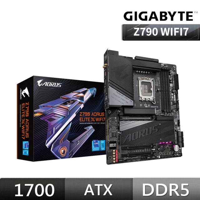 GIGABYTE 技嘉 技嘉 Z790 AORUS ELITE X WIFI7 主機板+技嘉 GP-UD1300GM PG5 1300W(組合9-2)