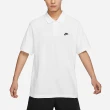 【NIKE 耐吉】短袖襯衫 Club Polo Shirts 男款 白 黑 網眼 棉質 寬鬆 運動 polo衫(FN3895-100)