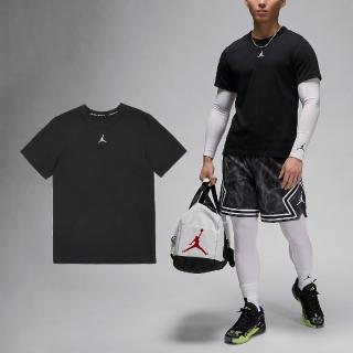 【NIKE 耐吉】短袖 Jordan Sport 男款 黑 白 速乾 喬丹 運動 短T(FN5830-010)