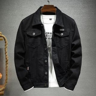 【巴黎精品】現貨+預購 牛仔背心丹寧夾克(簡約修身百搭男外套a1en14)