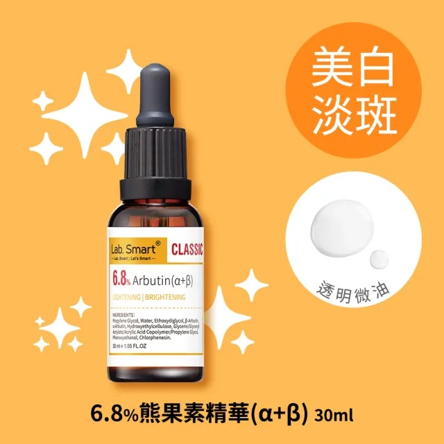 【Dr.Hsieh 達特醫】LabSmart Classic精華30ml-無盒(A醇/維生素B3/神經醯胺/維生素C)