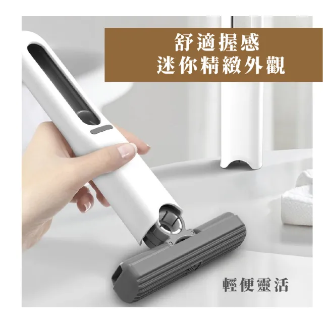 【清潔工具】桌面多功能迷你拖把附2入替換海綿頭(萬用 清潔 玻璃 窗戶 居家 可掛式)