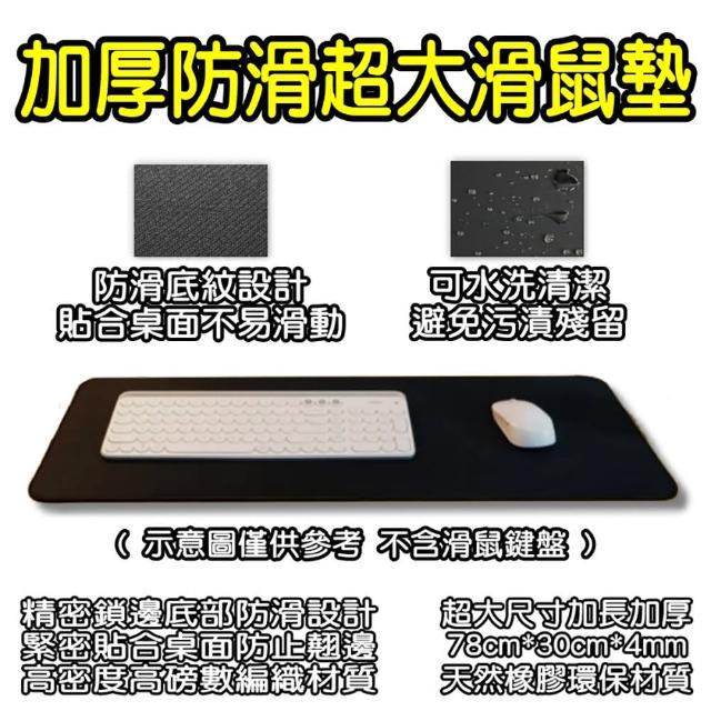 【小米有品】加厚防滑超大滑鼠墊(滑鼠墊 鼠墊 防水防滑 素色滑鼠墊)