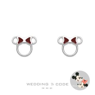 【WEDDING CODE】14K金 耳環 迪士尼米奇米妮 SPB229(天然鑽石 618限定 現貨 禮盒)
