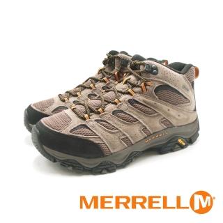 【MERRELL】男 MOAB 3 MID GORE-TEX 防水登山中筒透氣健行鞋 男鞋(卡其)