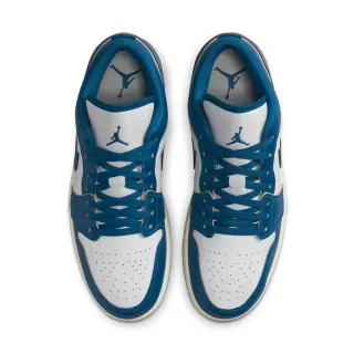 【NIKE 耐吉】休閒鞋 男鞋 運動鞋 AJ AIR JORDAN 1 LOW SE 藍白 FN5214-141