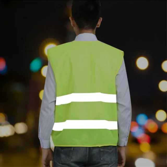 【Dagebeno荷生活】車用反光衣交通安全事故排除夜間反光外背心交通管制衣(1入)