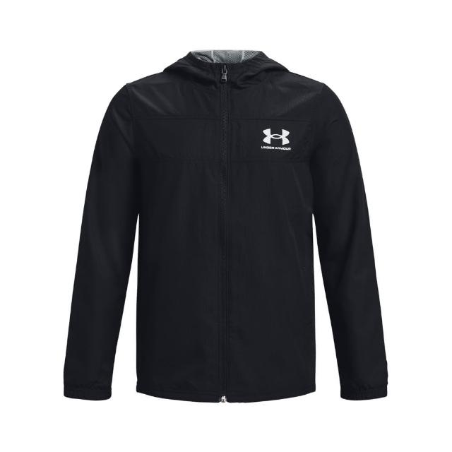 【UNDER ARMOUR】UA 男童 Sportstyle 風衣外套_1370183-003(黑)