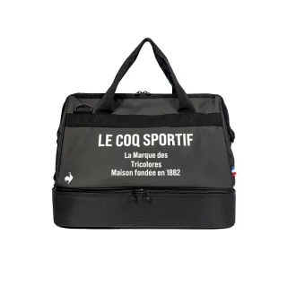 【LE COQ SPORTIF 公雞】高爾夫系列 黑色兩層式大容量高爾夫衣物袋 QGT0J201