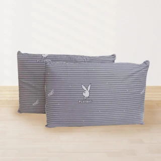 【DeKo岱珂】買一送一 PLAYBOY平面型乳膠枕 3M專利吸濕排汗表布(100%天然乳膠 附精緻提袋)