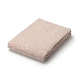 【MUJI 無印良品】棉圈絨可剪裁小浴巾/薄型/煙燻粉(60*120cm)