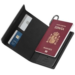【Spigen】SGP RFID遮蔽防盜萬國護照皮套 護照套(黑)