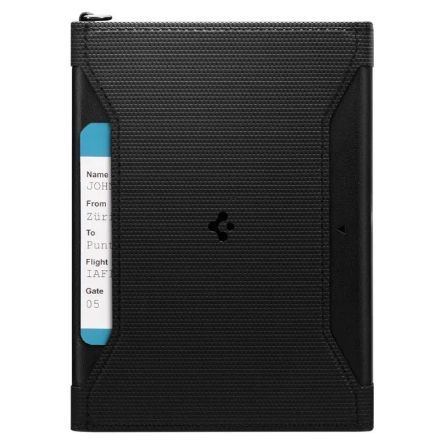 【Spigen】雙11 SGP RFID屏蔽防盜萬國護照皮套 護照套(黑)