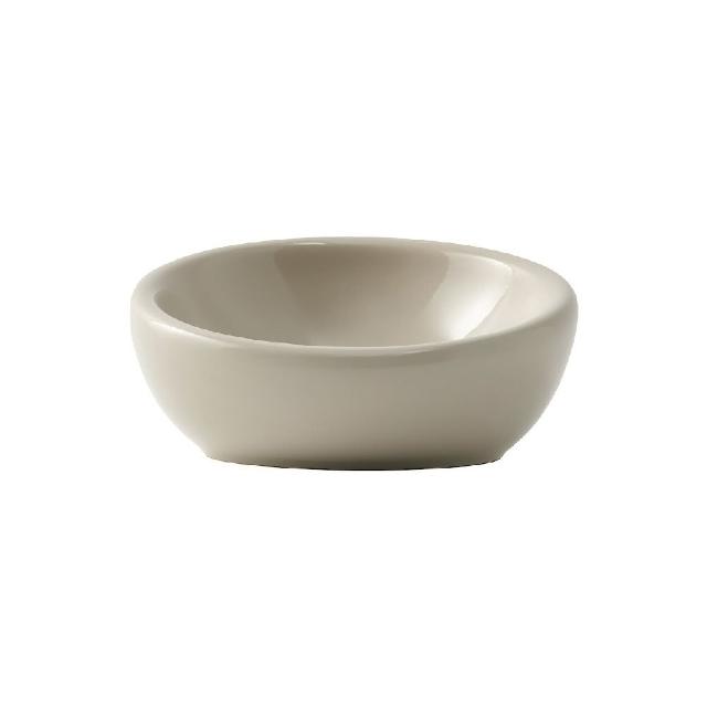 【MUJI 無印良品】炻器寵物碗/大/灰米(直徑約170mm)