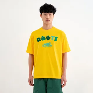 【Roots】Roots 男裝- NATURE BEAVER寬版短袖T恤(檸檬黃)
