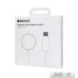 【Apple 蘋果】原廠編織 Watch磁性快速充電器 對 USB-C連接線 - 1公尺(A2515)