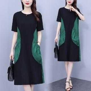 【LANNI 藍尼】★顯瘦休閒娃娃裝連身裙(女裝/洋裝/連身裙/長版上衣/休閒/氣質)