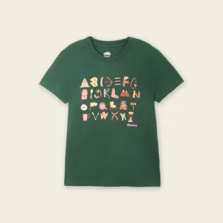 【Roots】Roots 女裝- WILDLIFE ALPHABET短袖T恤(深綠色)