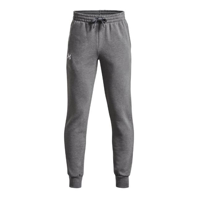 【UNDER ARMOUR】UA官方直營 男童 Rival Fleece Joggers運動長褲_1379787-025(灰)