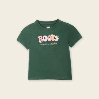 【Roots】Roots 小童- OUTDOOR ROOTS短袖T恤(深綠色)