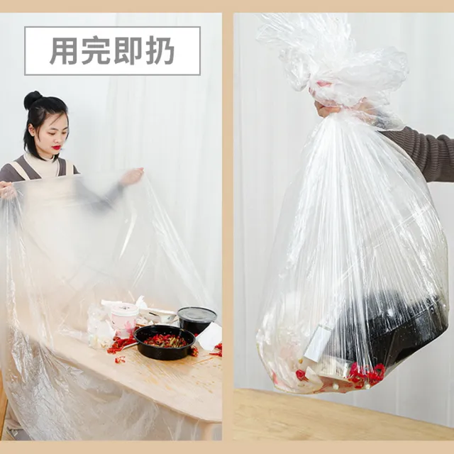 【品物生活家】一次性桌布套 3包-10張/包(180x180cm 防油桌巾 拋棄式布套 餐桌布套 防污桌布 免洗桌巾)