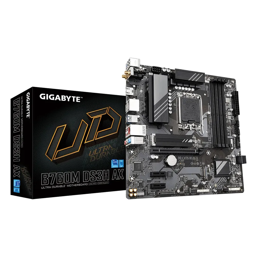 【GIGABYTE 技嘉】B760M D2H DDR4 主機板+索泰 RTX4060 8GB SOLO 顯示卡(組合5-7)