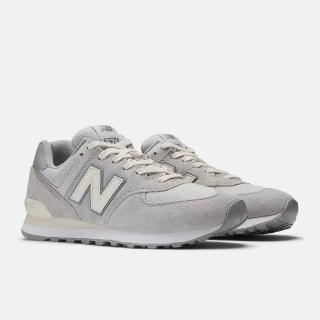 【NEW BALANCE】休閒鞋 574 情侶鞋 兔毛灰 D楦 麂皮 復古 運動鞋(U574GBG ∞)