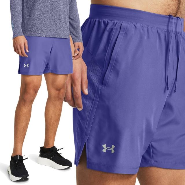 【UNDER ARMOUR】UA官方直營 男 LAUNCH 7吋運動短褲_1382620-561(紫色)
