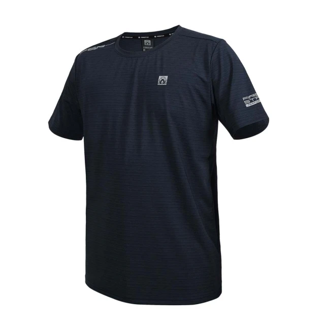 FIRESTAR 男冰感圓領短袖T恤-慢跑 路跑 涼感 運動 上衣 反光(D4630-93)