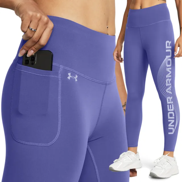 【UNDER ARMOUR】UA 女 Motion Branded 緊身九分褲 運動褲_1377087-561(紫色)