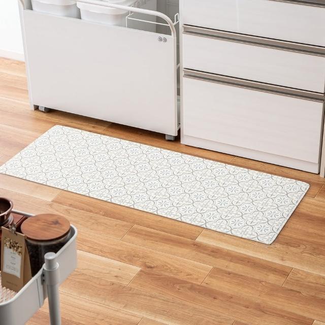 【NITORI 宜得利家居】PVC廚房地墊 NEW TILE GY 45×120 JQ03(PVC廚房地墊 廚房地墊 地墊 TILE)