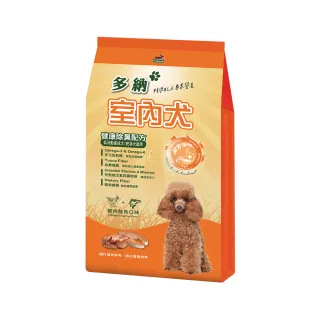 【Donna 多納】室內犬健康除臭配方2kg*6包雞肉鮭魚狗飼料(狗飼料 狗乾糧 犬糧)