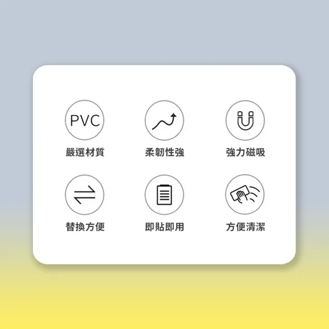 【品物生活家】磁吸公告展示貼A3款 2入組(吸相框 相片框 告示牌 壁貼 展示牌 廣告展示貼)