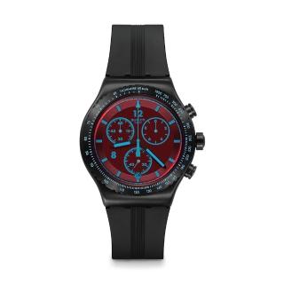 【SWATCH】Irony 金屬Chrono系列手錶 CRIMSON MYSTIQUE 男錶 女錶 手錶 瑞士錶 錶(43mm)
