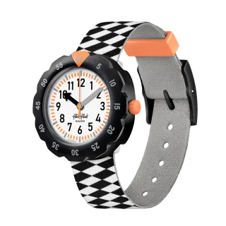【Flik Flak】兒童手錶 RACE FLAG 兒童禮物/安全防水/瑞士製造 FPSP069(34.75mm)