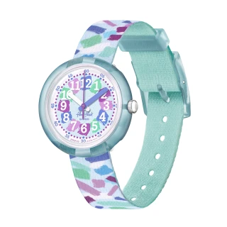 【Flik Flak】兒童手錶 彩屑 CONFETTI CHAOS 瑞士錶 兒童錶 手錶 編織錶帶(31.85mm)