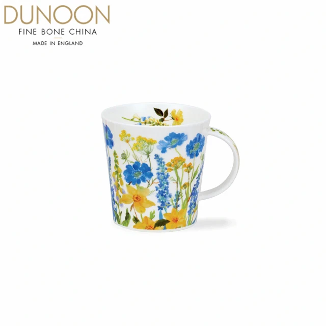 DUNOON 邊境花園馬克杯-藍-480ml(100%英國製骨瓷馬克杯)