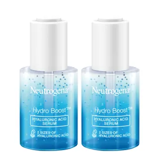 【Neutrogena 露得清】水活保濕玻尿酸B5修護精華(30mlx2入)